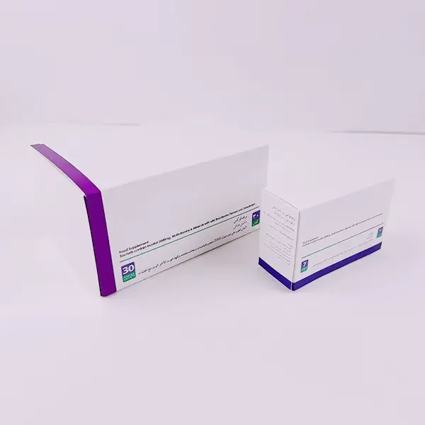 Papierboxen für Nahrungsergänzungsmittel